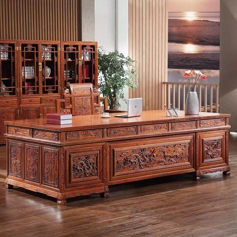 there is a tree at the back left of the feng shui office