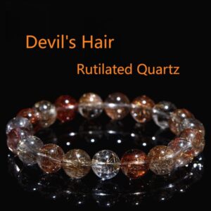 Devil’s Hair Rutilated Quartz Feng Shui Bracelet
