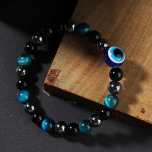 Natural Stone Evil Eye Feng Shui Bracelet