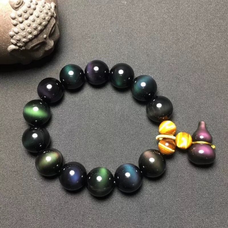 feng shui black obsidian bracelet