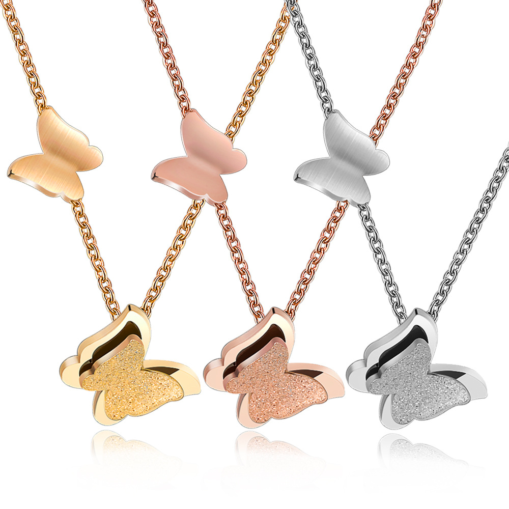 Twin Butterfly Love Necklace