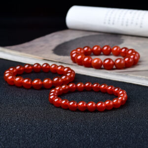 feng shui red agate bracelet