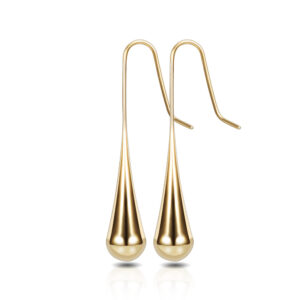 Titanium Steel Teardrop Feng Shui Earrings