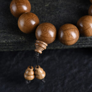 Double Gourd Six - Paths Wood Feng Shui Bracelet