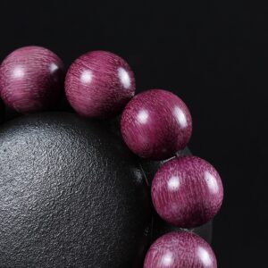Violet Buddha Bead Feng Shui Bracelet