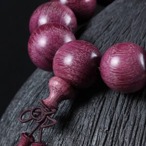 Violet Buddha Bead Feng Shui Bracelet