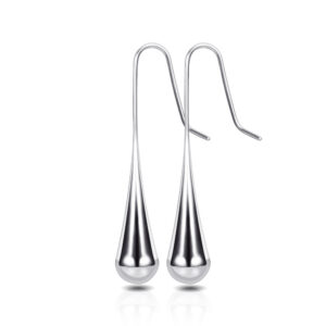 Titanium Steel Teardrop Feng Shui Earrings