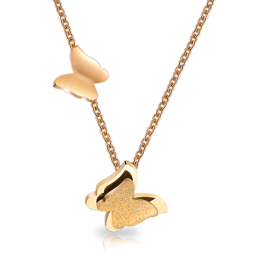 Twin Butterfly Love Necklace