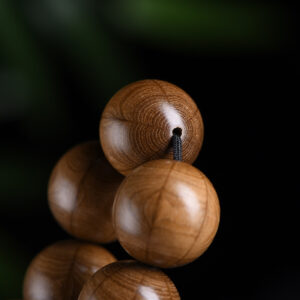 Double Gourd Six - Paths Wood Feng Shui Bracelet