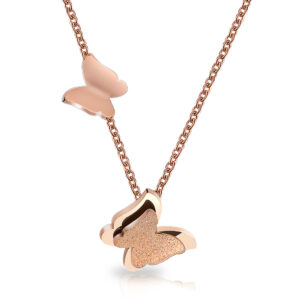 Twin Butterfly Love Necklace