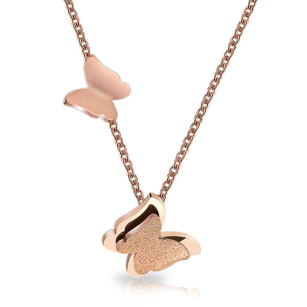 Twin Butterfly Love Necklace