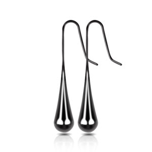 Titanium Steel Teardrop Feng Shui Earrings
