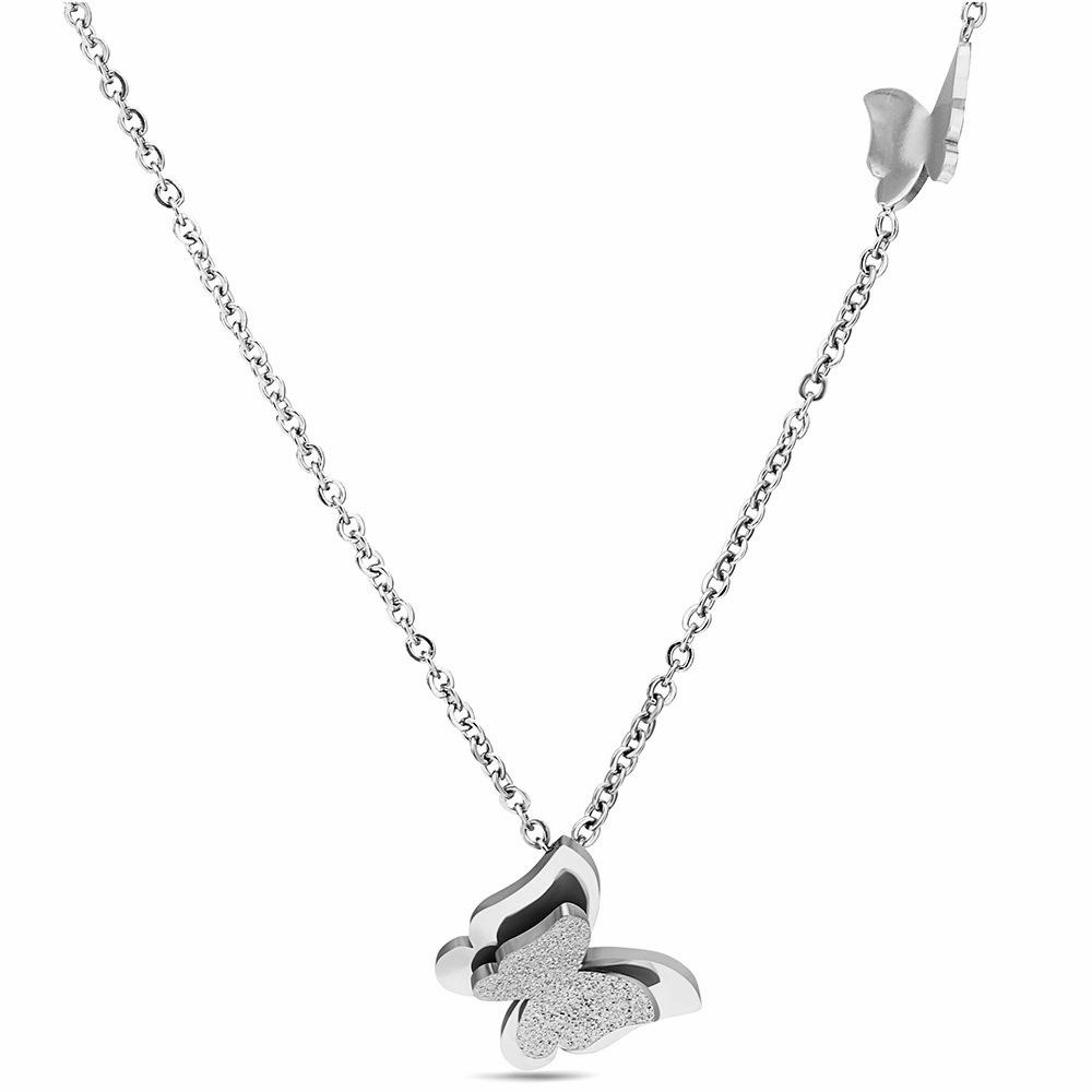 Twin Butterfly Love Necklace