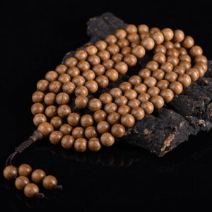 108 - Bead Six - Paths Wood Feng Shui Necklace