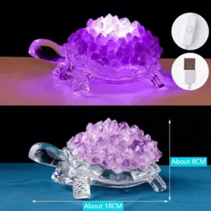 amethyst turtle feng shui lamp