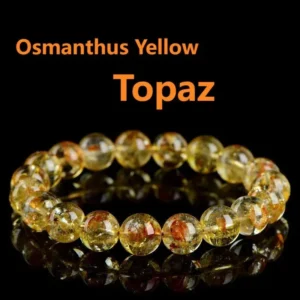 osmanthus yellow topaz feng shui bracelet