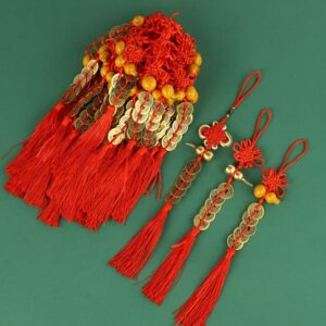 Five Emperor Coins Hanging Charm for Wealth & Protection