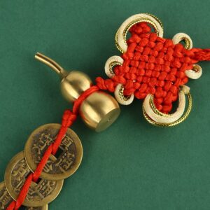 Five Emperor Coins Hanging Charm for Wealth & Protection
