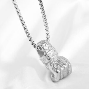 Fist Feng Shui Pendant Necklace