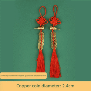 Five Emperor Coins Hanging Charm for Wealth & Protection
