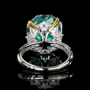Feng Shui Rosebud Cut Zircon Ring in S925 Silver