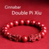 Cinnabar Double Pi Xiu Feng Shui Bracelet